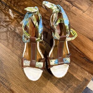 Miss Sixty Brown and Blue Women's Sandals